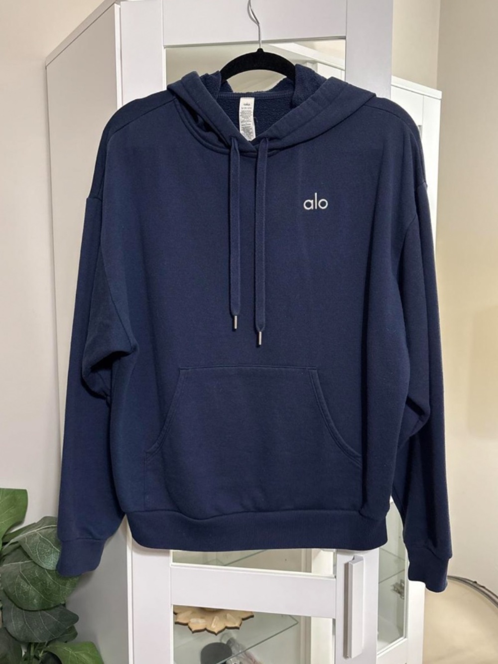ALO Yoga Accolade Hoodie Sweatshirt Navy Blue size Small